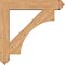 Ekena Millwork Westlake Arts and Crafts Smooth Bracket w/ Offset Brace, Western Red Cedar, 7 1/2"W x 40"D x 40"H BKT0806X40X40WTL03SWR - alternate 4